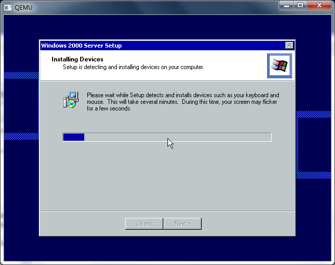 install windows 2000 in dosbox emulator